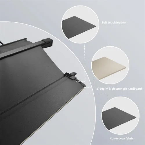 Miniatura 7 de Cubierta de carga retráctil compatible con Jeep Grand Cherokee 2011-2021, cubierta de seguridad Tonneau para Grand Cherokee WK 2022, pantalla