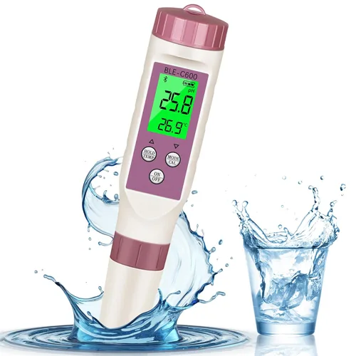 Medidor de pH 7 en 1 Medidor de TDS/Probador de Salinidad/Medidor de pH/Medidor de EC/Medidor de ORP/Medidor de S.G/Probador de Temperatura de pH