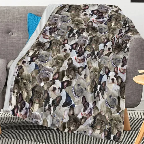 Miniatura 19 de Manta con estampado Airedale Terrier – Manta con estampado de animales divertidos para amantes de los perros y cachorros, regalos Airedale Terrier