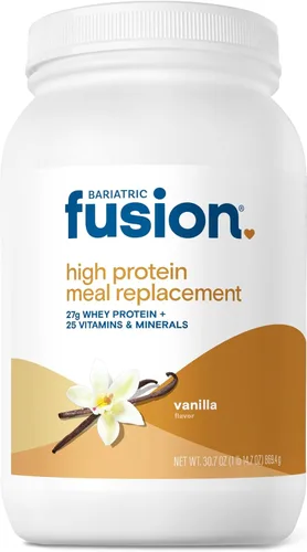 Bariatric Fusion Batido de Reemplazo de Comida de Vainilla Alto en Proteína | 27g Aislado de Suero Proteína Bariátrica en Polvo | Proteína de Suero