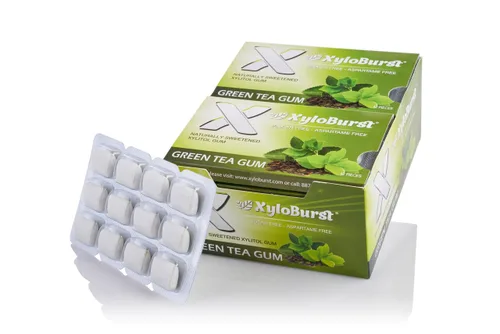 Miniatura 12 de XyloBurst Goma de mascar de xilitol Sin azúcar, sin gluten, apto para dieta cetogénica Goma de mascar sin aspartamo para la salud bucal Menta