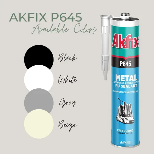 Miniatura 7 de Akfix P645 Sellador de costuras beige automotriz (2 x 10.1 onzas), adhesivo de uretano para juntas de metal, sellador de techo de caravana, lijable