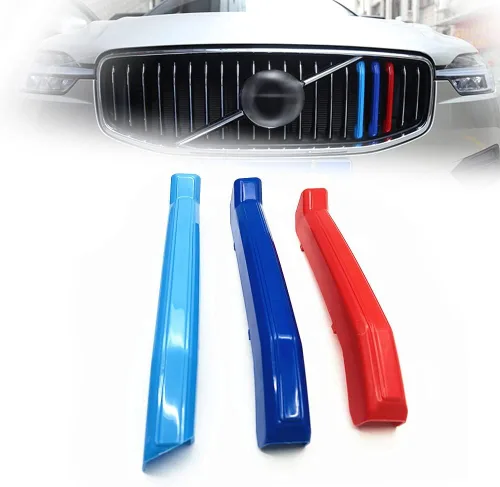 Miniatura 8 de ontto Apto para Volvo S60 2020 2021 Insertos de Rejilla Tiras Molduras Riñón Delantero Tira Decorativa Rejillas Color A
