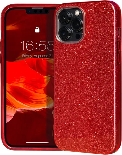 Miniatura 49 de MATEPROX - Funda compatible con iPhone Air de 6.5' [2025], carcasa protectora de 3 capas con purpurina brillante y tendencia, anti-arañazos y a