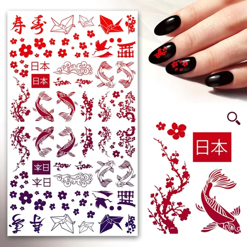 Miniatura 4 de Adhesivos para uñas (5 hojas) FLONZNAIL Just Watercolors Dots
