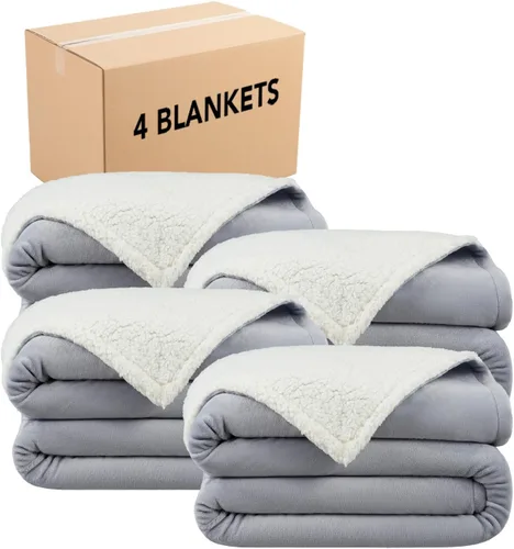 Miniatura 12 de Arkwright - Manta de forro polar, mullida, cálida, reversible, suave, para el hogar, sofá, cama, camping y viajes, 90 x 90 pulgadas, Queen