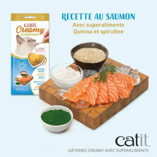 Miniatura 5 de Catit Creamy Superfood Lickable Cat Treat - Golosina hidratante y saludable para gatos de todas las edades, surtido, paquete de 8