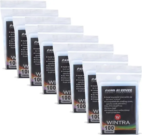 Miniatura 2 de 800 fundas ultra transparentes para tarjetas de centavo, protectores suaves de 2-5/8 x 3-5/8 pulgadas para tarjetas de béisbol y otras tarjetas