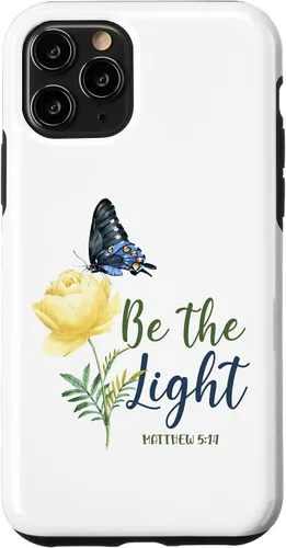 Miniatura 29 de Bible Verse Butterfly Flower Be The Light Matthew 5:14 Case for iPhone 16