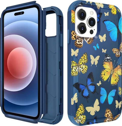 Miniatura 166 de para iPhone 11 - Funda para mujeres y niñas, diseño único estético, mariposa azul kawaii para adolescentes, funda protectora resistente, dura, a