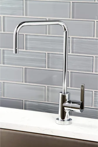 Miniatura 5 de Kingston Brass KS6191CTL Continental Grifo de filtración de agua de una sola manija, cromo pulido