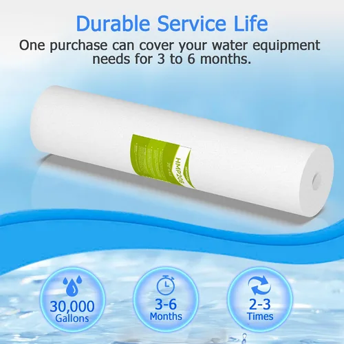 Miniatura 6 de Cartucho de filtro de agua para toda la casa de 1 micrón, filtros de sedimentos para agua de pozo, reemplazo universal para cualquier carcasa grande