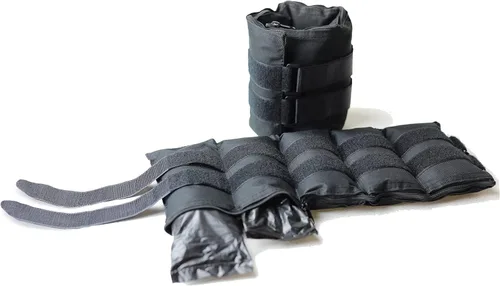 Miniatura 10 de CAP Barbell Pesas ajustables para tobillo Par de 10-20 libras Negro