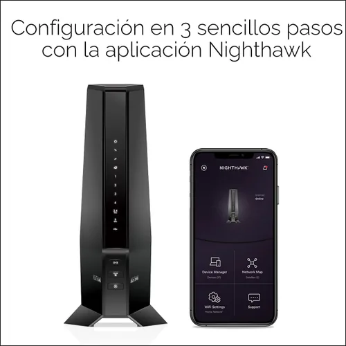 Miniatura 6 de NETGEAR Nighthawk Combo de Módem y Enrutador (CAX30) DOCSIS 3.1 Módem de Cable y Enrutador WiFi 6 - AX2700 2.7 Gbps - Compatible con Xfinity