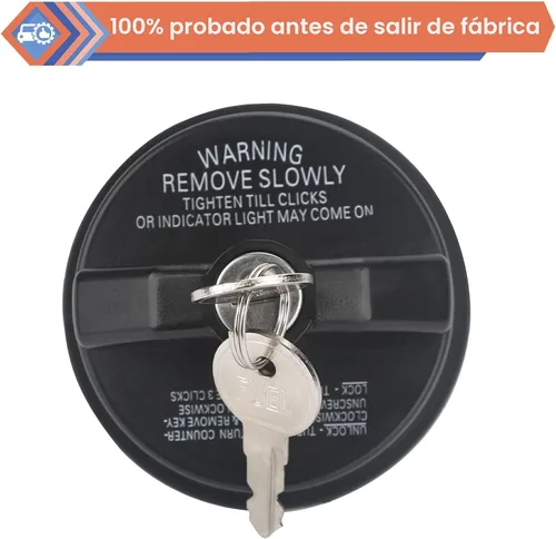 Miniatura 4 de Tapa de gas con bloqueo con 2 llaves, tapa de combustible con bloqueo compatible con Chevy Honda, Nissan, Acura, Mazda, Cadillac, GMC Vehicle