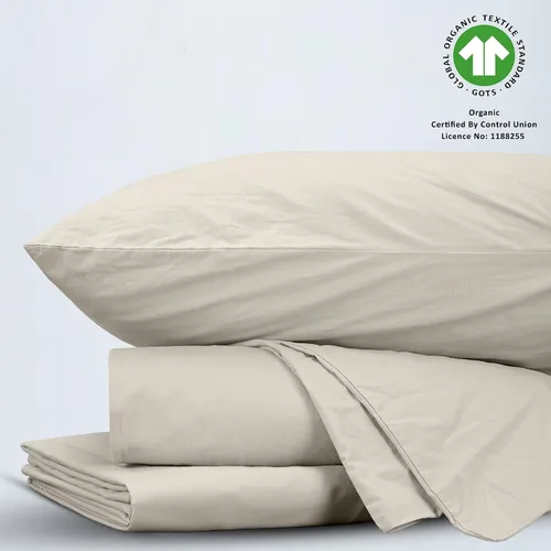 Miniatura 6 de BIOWEAVES 100% Organic Washed Cotton Percale Weave Sheets Twin, GOTS Certified Sheets for Twin Size Bed, 17” Deep Pocket – 3 Piece Set, Frozen Dew