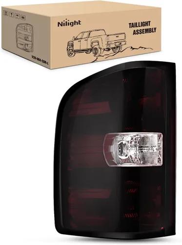 Miniatura 9 de Nilight Conjunto de faros para 2007 2008 2009 2010 2011 2012 2013 Silverado 1500 2007-2014 Silverado 2500HD 3500HD Faros de repuesto Carcasa negra