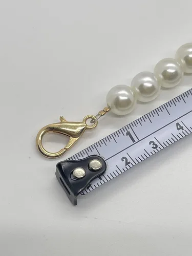 Miniatura 5 de Aporia - Correa de cadena de perlas de moda para teléfono celular, bolso de mano de repuesto con hebillas de aleación