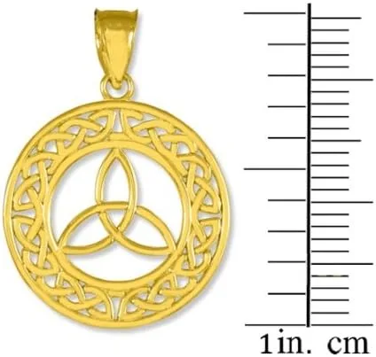 Miniatura 2 de Ronda 14K Gold Trinity colgante
