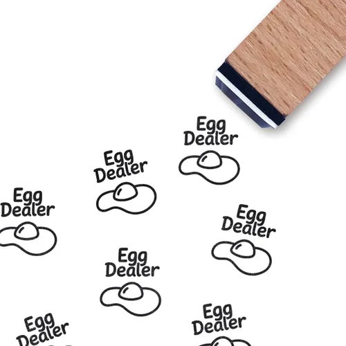 Sello de goma para distribuidor de huevos, mini sello pequeño de 3/5 pulgadas para álbumes de recortes, planificador de tarjetas
