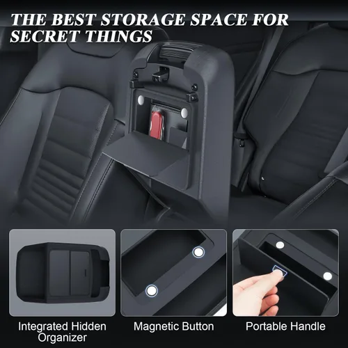 Miniatura 3 de BIBIBO Funda para consola central Sportage 2025 2026 Kia Sportage (SX/SX Prestige/X-Pro/X-Pro Prestige) Funda de silicona con caja de almacenamiento