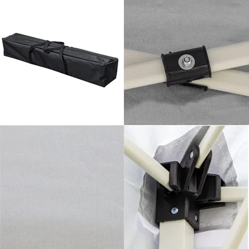 Miniatura 6 de Tiendas de campaña plegables de 8 x 8 pies para fiestas, plegables, ligeras, portátiles, fáciles de instalar para una persona, refugio de cenador