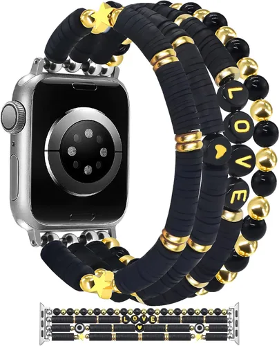 Miniatura 27 de JR.DM Correa de reloj de Halloween Compatible con Apple Watch de 38 mm, 40 mm, 41 mm, 44 mm, 42 mm, 45 mm, 46 mm, linda, preppy, hecha a mano