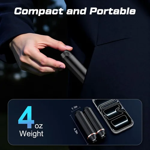 Miniatura 9 de Calentadores de manos AI 3 en 1 recargables de 10000 mAh, cargador de batería dual y linterna, calentador de bolsillo portátil de calefacción