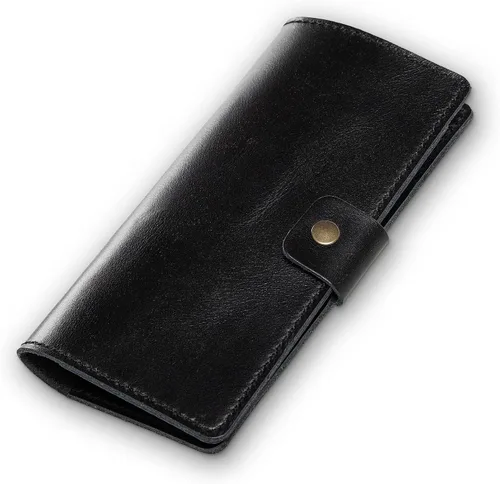 Miniatura 10 de PEGAI Fundas de cuero personalizadas hechas a mano para chequera personal Funda y cartera de cuero 100% envejecido Funda de chequera de negocios