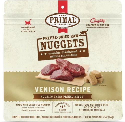 Miniatura 12 de Primal Nuggets de Comida Cruda Liofilizada para Gatos de Cerdo, Comida Completa y Equilibrada o Complemento, Premium, Saludable, Sin Granos, Comida