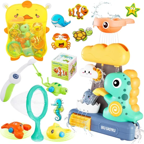 Miniatura 8 de EKU 9917 - Juguetes de baño de dinosaurio + 9918 Hipopótamo Juguetes de baño + 9007 Juguetes de baño de dinosaurio