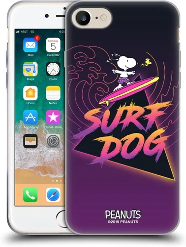 Miniatura 162 de Head Case Designs Peanuts Tropical Surf Snoopy Aloha Disco Gel Funda con licencia oficial [protección de grado militar] compatible con Apple iPhone