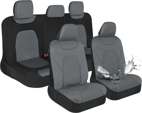 Miniatura 22 de Motor Trend AquaShield - Fundas impermeables para asiento delantero, fundas de asiento rosa para automóviles – Funda de neopreno para asientos
