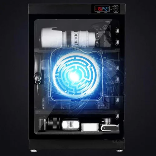Miniatura 4 de INTBUYING Gabinete seco para cámara 50L Gabinete seco electrónico para almacenamiento de lentes de cámara con cerradura 4 capas inteligente