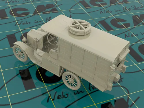 Miniatura 5 de ICM 35665 - Modelo T 1917 Ambulancia (Early), WWI AAFS Car - Escala 1:35