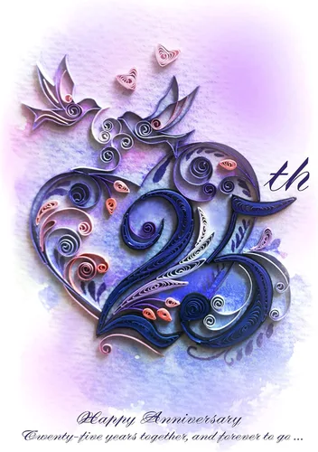 Miniatura 2 de Tarjeta de Felicitación de Aniversario de Amor Tarjeta 3D de Quilling Hecha a Mano para Amor Amigo Mamá Cumpleaños Aniversario Tarjeta Postal