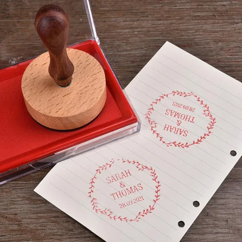 Miniatura 5 de de The Library of Stamp - Sello personalizado para libros, sello de goma de madera