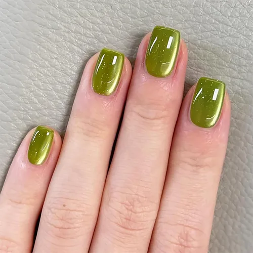 Miniatura 8 de Uñas postizas a presión de Navidad, color rojo vino, uñas postizas cuadradas medianas con diseño degradado, cobertura completa, acrílico brillante