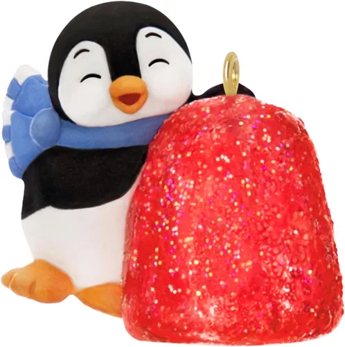 Miniatura 9 de Hallmark Keepsake Adorno de Navidad en miniatura de 1 pulgada 2023, pingüinos pequeños, una corona de bienvenida miniatura, regalos para ella