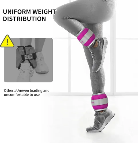Miniatura 5 de PROIRON Ankle Weights for Women, Leg Weights for Men, Ankle and Wrist Weights 2/4/6/8LBS，Reflective Arm Weights for Jogging，Gymnastics，Aerobics