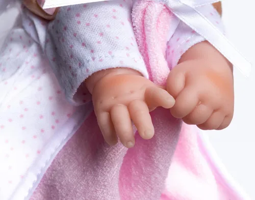 Miniatura 3 de La Baby Muñeca bebé de 11 pulgadas de cuerpo suave pequeño de raza caucásica JC Toys - La Baby Lavable Traje desmontable blanco y rosa