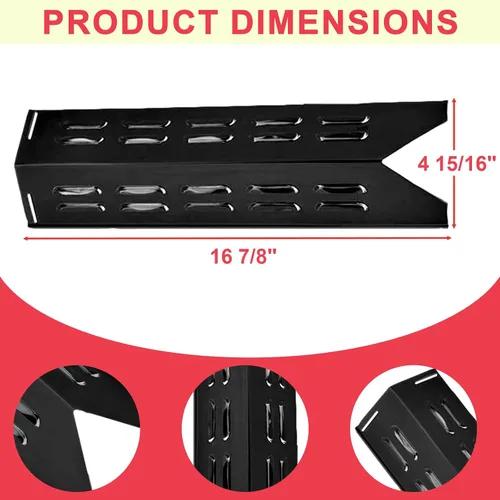 Miniatura 5 de DcYourHome Piezas de repuesto de placa de calor para modelos seleccionados de parrilla de gas gourmet para exteriores, para parrilla de gas Royal