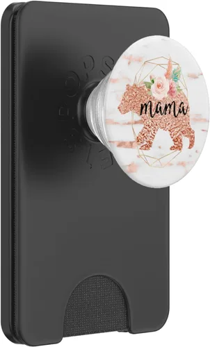 Miniatura 7 de Mama Bear Rose Marble - Soporte para teléfonos y tabletas, diseño geométrico de acuarela, color rosa