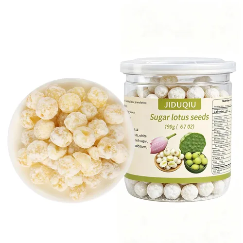 Miniatura 6 de Semillas de loto de azúcar 190g/6.7oz, semillas de loto de azúcar listas para comer, aperitivos, dulces, ricos en nutrición.