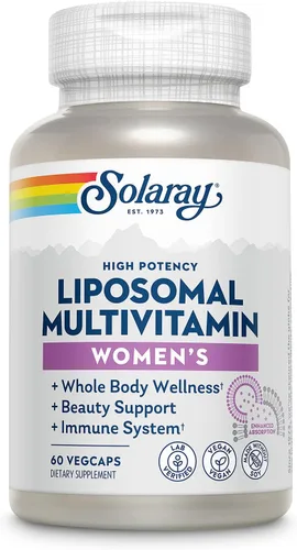 Miniatura 13 de SOLARAY Multivitamínico liposomal para mujeres 50 Plus, absorción mejorada con hierro, vitamina D, vitamina C, B12, biotina y más, apoyo
