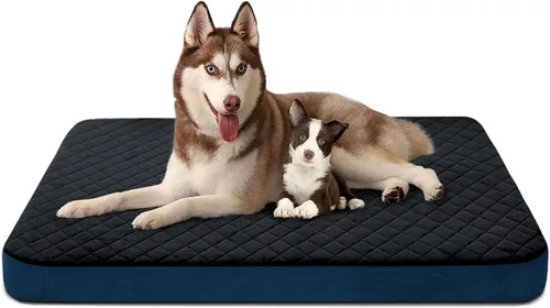 Miniatura 9 de Cama para Perros Extra Grandes, Colchón de Cama para Perros Jumbo de Espuma Ortopédica, Cama para Dormir de Mascotas de 47 Pulgadas para Alivio