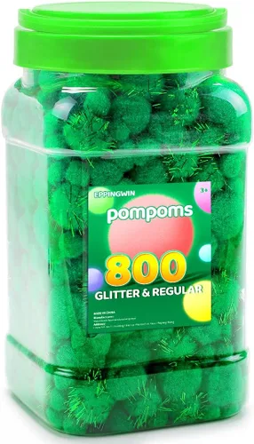 Miniatura 8 de Eppingwin 90 PCS Pompones Multicolores, Pompones Suaves de 1.5 Pulgadas para Manualidades, Colores Surtidos Pompones Grandes para Artes