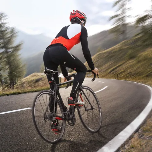 Miniatura 2 de Souke Sports 4D - Mallas de ciclismo para hombre, acolchadas 4D, transpirables, largas