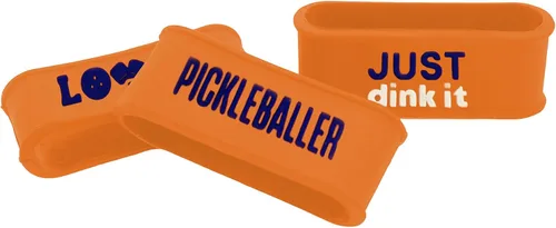 Miniatura 14 de Palms-O-Aces Juego de 3 bandas de agarre para paleta de pickleball – Bandas de silicona para paletas de pickleball para asegurar sobreempuñaduras e