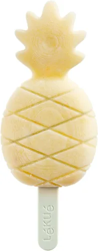 Miniatura 9 de Lékué - Juego de 4 moldes para paletas y helados tropicales + palos y tapas, forma divertida, paletas de hielo caseras para congelador, silicona